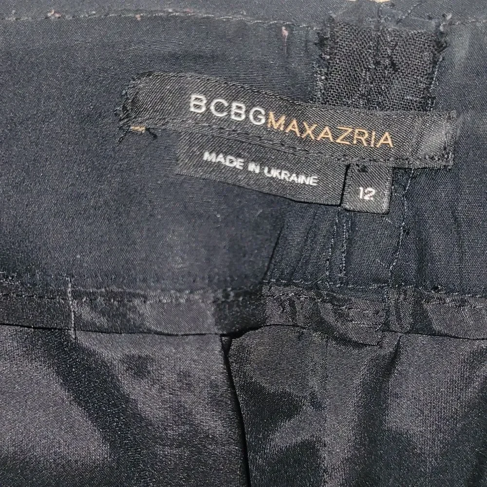 BCBGMaxAzria Women’s Black High Low Skirt Size 12